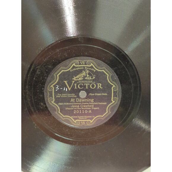 Vintage 78 Record LP Album Disc Shellac PVC Vinyl JESSE CRAWFORD Wurlitzer organ - Picture 4 of 4